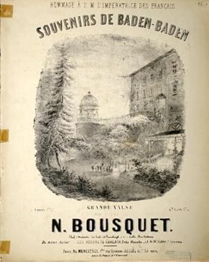 Seller image for Souvenirs de Baden-Baden. Grande valse for sale by Paul van Kuik Antiquarian Music