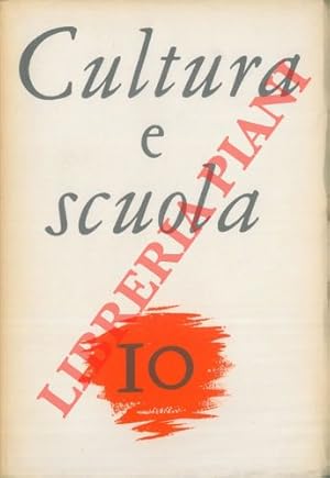 Cultura e scuola. Rivista trimestrale.