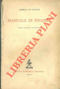 Immagine del venditore per Manuale di finanza. venduto da Libreria Piani