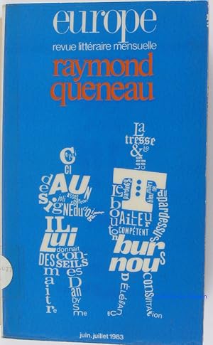 Europe Revue littéraire Raymond Queneua