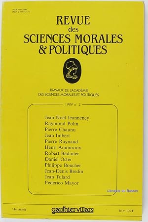 Revue des Sciences morales & politiques n°2 Droits de l'homme