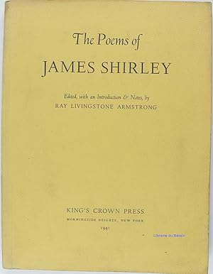 Immagine del venditore per The Poems of James Shirley venduto da Librairie du Bassin