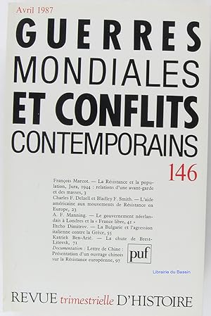 Revue d'Histoire de la deuxième guerre mondiale et des conflits contemporains n°146
