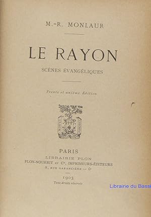 Imagen del vendedor de Le rayon Scnes vangliques a la venta por Librairie du Bassin