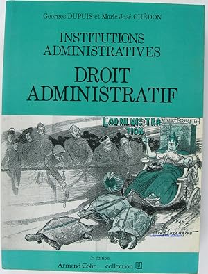 Image du vendeur pour Institutions administratives Droit Administratif mis en vente par Librairie du Bassin