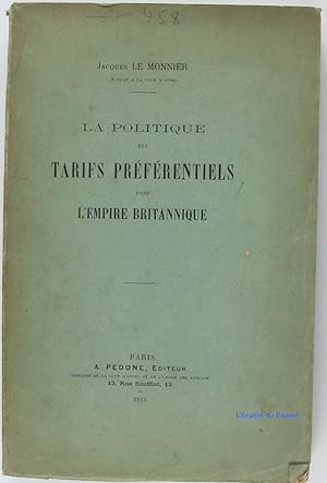 La politique des tarifs préférentiels dans l'Empire britannique