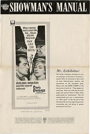 Seller image for Dark Purpose (Original pressbook for the 1964 film) for sale by Royal Books, Inc., ABAA