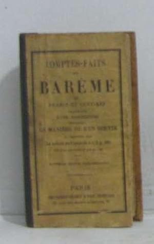 Seller image for Comptes-faits de barme en francs et centimes for sale by crealivres