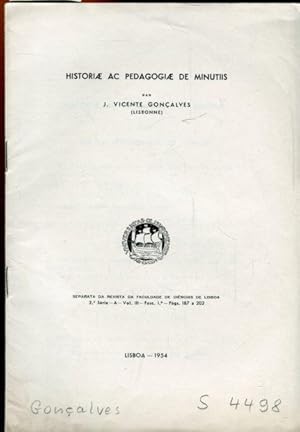 HISTORIAE AC PEDAGOGIAE DE MINUTIIS