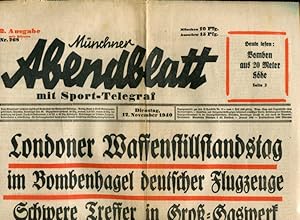 Münchner Abendblatt. Dienstag 12. November 1940.