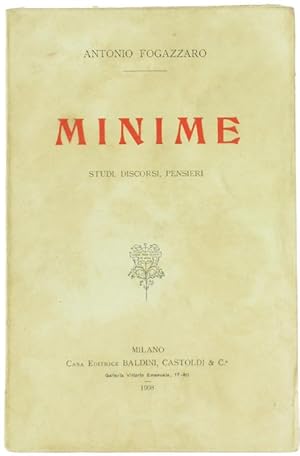 MINIME. Studi, discorsi, pensieri.: