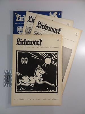 4 Lichtwark-Hefte des 2. Jahrgangs, 1949/1950 Heft Nr. 1 / 2 / 3 / 4.