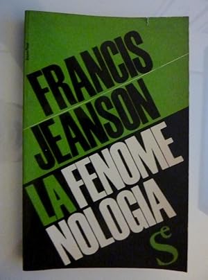 "LA FENOMENOLOGIA Prefazione di Renato Barilli"