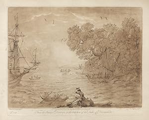 [Scena con porto]. From the original drawing, in the collection of the Duke of Devonshire. N. 130.