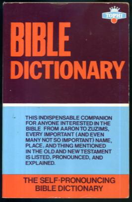 Imagen del vendedor de Bible Dictionary a la venta por Lazy Letters Books