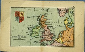 British Isles Map from the Smallest Atlas Ever Published