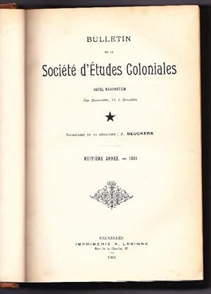 Bulletin De La société d'Etudes Coloniales Huitième Année 1901