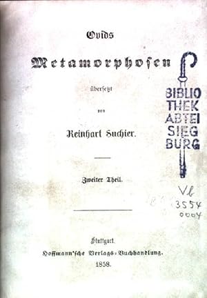 Bild des Verkufers fr Ovids Metarmorphosen - Zweiter Theil zum Verkauf von books4less (Versandantiquariat Petra Gros GmbH & Co. KG)