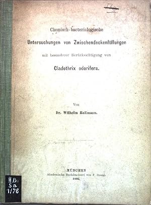 Imagen del vendedor de Chemisch-bacteriologische Untersuchungen von Zwischendeckenfllungen mit bes. Bercks. von Cladothrix odorifera; a la venta por books4less (Versandantiquariat Petra Gros GmbH & Co. KG)