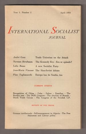 Bild des Verkufers fr International Socialist Journal. Year I, Number 2, April 1964. zum Verkauf von Antiquariat Neue Kritik