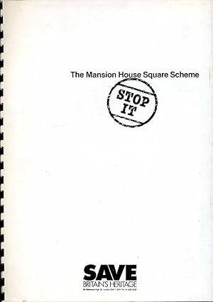 Imagen del vendedor de The Mansion House Square Scheme : Stop it a la venta por Godley Books