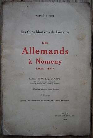 les ALLEMANDS à NOMENY (Août 1914)