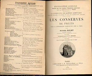 Imagen del vendedor de LES CONSERVES DE FRUITS POUR LA CONSOMMATION FAMILIALE ET POUR LA VENTE. Introduction par P. Regnard. Avec 171 figures intercales dans le texte. a la venta por angeles sancha libros