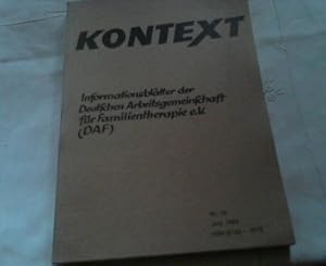 Kontext ; Informationsblätter der deutschen Arbeitsgemeinschaft für Familientherapie e.V. ( DAF )...