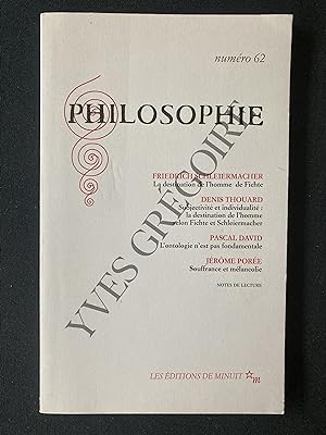 PHILOSOPHIE-N°62-1 JUIN 1999