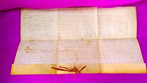 PRIVILEGI CONCEDIT PER EL REY PERE III EL CEREMONIOS A ROMEU LLULL DE BARCELONA 1376