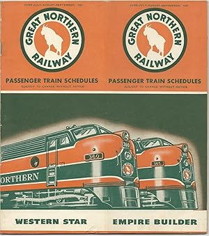 Great Northern Railway: Passenger Train Schedules [ June-July-August-September, 1952