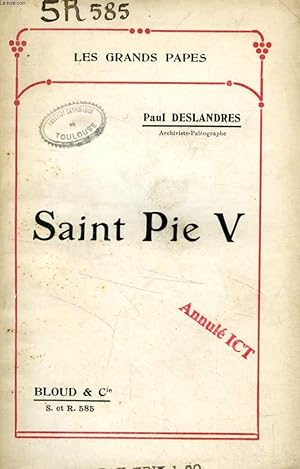 Seller image for SAINT PIE V ET LA DEFAITE DE L'ISLAMISME (LES GRANDS PAPES, N 585) for sale by Le-Livre