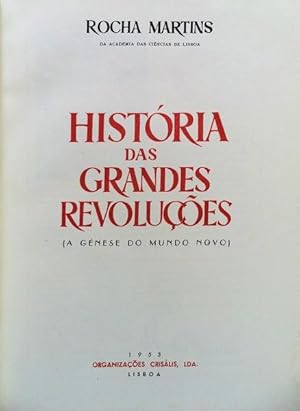 HISTÓRIA DAS GRANDES REVOLUÇÕES.