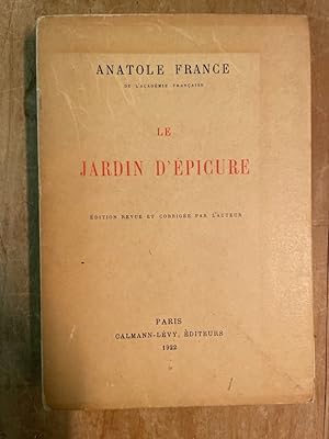 Bild des Verkufers fr Le jardin d'Epicure zum Verkauf von Librairie des Possibles