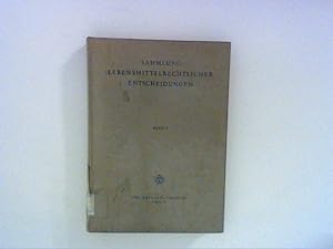 Imagen del vendedor de Sammlung lebensmittelrechtlicher Entscheidungen. Bd. 3 a la venta por ANTIQUARIAT FRDEBUCH Inh.Michael Simon