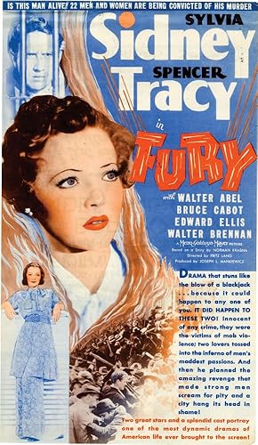 Imagen del vendedor de Fury (Original US herald for the 1936 film) a la venta por Royal Books, Inc., ABAA