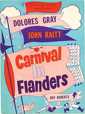 Bild des Verkufers fr Carnival in Flanders (Original program from the 1953 play) zum Verkauf von Royal Books, Inc., ABAA