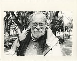 Bild des Verkufers fr Photograph of Amos Vogel by Gerard Malanga, 2004, signed by Malanga zum Verkauf von Royal Books, Inc., ABAA