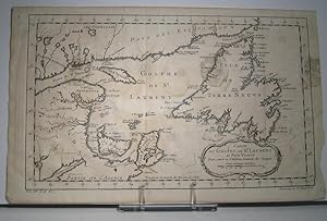 Carte du Golphe de St-Laurent et Pays Voisins. Pour servir à l'Histoire Générale des Voyages
