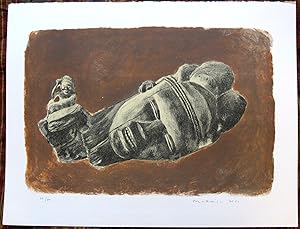 Bild des Verkufers fr NATURE MORTE AFRICAINE (2). Lithographie. zum Verkauf von LIBRAIRIE RIC CASTRAN