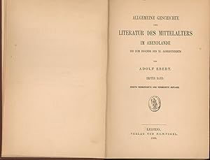 Bild des Verkufers fr Allgemeine Geschichte der Literatur des Mittelalters im Abendlande,bis zum Beginne des XI. Jahrhunderts. 1. Band. zum Verkauf von Antiquariat Kastanienhof