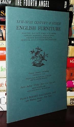 Imagen del vendedor de ENGLISH FURNITURE a la venta por Rare Book Cellar