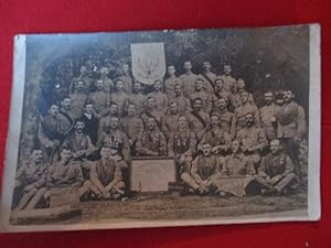 Postcard Showing White Lodge, a Group of Uniformed Soldiers Belongiing to the Royal Antediluvian ...