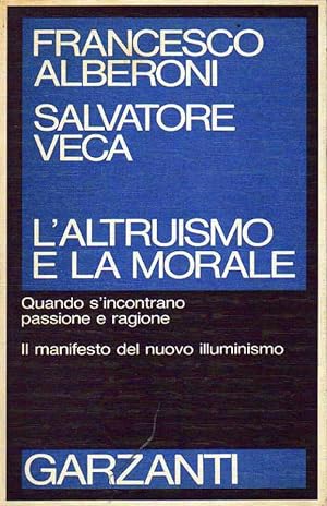 Bild des Verkufers fr L'ALTRUISMO E LA MORALE. zum Verkauf von Laboratorio del libro
