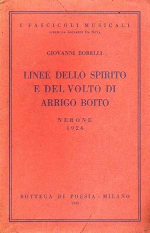 Seller image for LINEE DELLO SPIRITO E DEL VOLTO DI ARRIGO BOITO - for sale by Laboratorio del libro