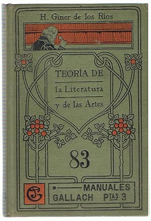 Bild des Verkufers fr TEORA DE LA LITERATURA Y DE LAS ARTES. zum Verkauf von Librera Torren de Rueda