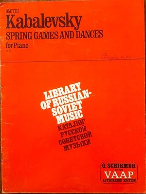 Seller image for Spring Games and Dances for Piano for sale by Epilonian Books