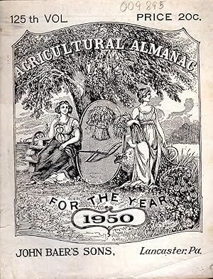 Immagine del venditore per Agricultural Almanac for the Year, 1950 (Volume 125) venduto da Dorley House Books, Inc.