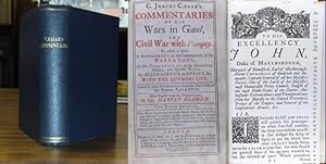 Imagen del vendedor de C. Julius Caesar's Commentaries of His Wars in Gaul, and Civil War with Pompey. To which is added, a Supplement to his Commentary of his Wars in Gaul; As also, Commentaries of the Alexandrian, African, and Spanish Wars. By Aulus Hirtius, or Oppius, &c. With the Author's Life. Adorn d with Sculptures from the Designs of the Famous Palladio. a la venta por Antiquariat Carl Wegner