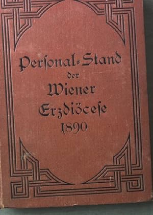 Bild des Verkufers fr Personal-Stand der Scular- und Regular-Geistlichkeit der Wiener Erzdicese zum Verkauf von books4less (Versandantiquariat Petra Gros GmbH & Co. KG)